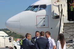 Kraków: Powitanie pierwszego samolotu z Odessy