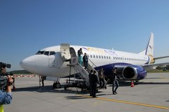 Kraków: Powitanie pierwszego samolotu z Odessy