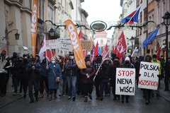 Kraków: Protest przeciwko "lex TVN" 