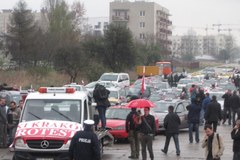 Kraków: Protest taksówkarze przeciwko deregulacji