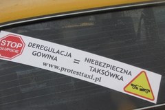 Kraków: Protest taksówkarze przeciwko deregulacji