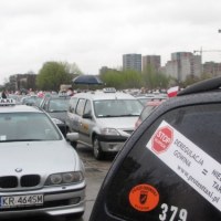 Taksówkarze w Krakowie protestują przeciwko deregulacji