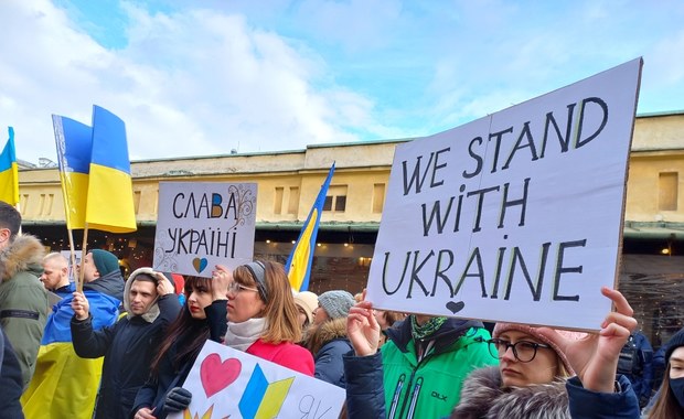 Kraków solidarny z Ukrainą 