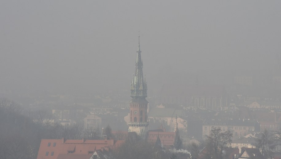Kraków spowity smogiem /	Jacek Bednarczyk   /PAP