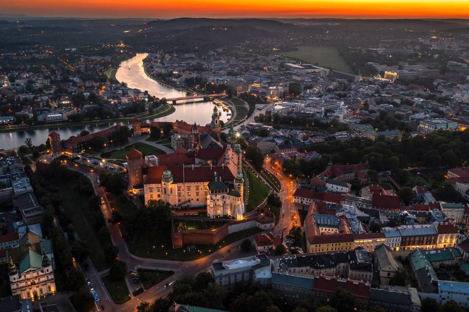 Kraków z lotu ptaka /	Łukasz Gągulski /PAP