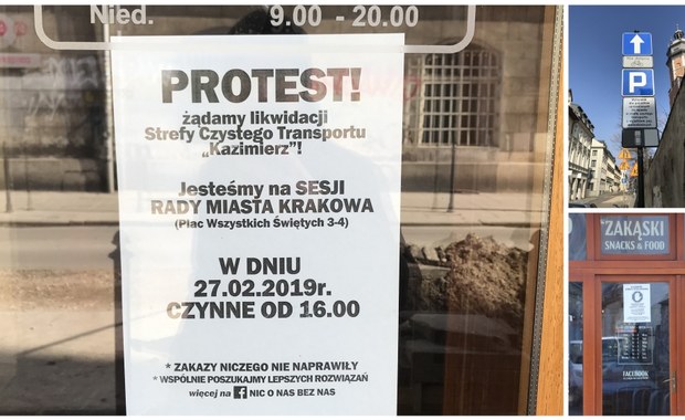 Kraków: Zamknięte restauracje, puby, sklepy. Trwa protest na Kazimierzu