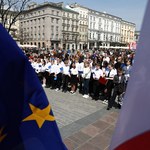 Krakowianie uczcili 18. rocznicę przystąpienia Polski do UE