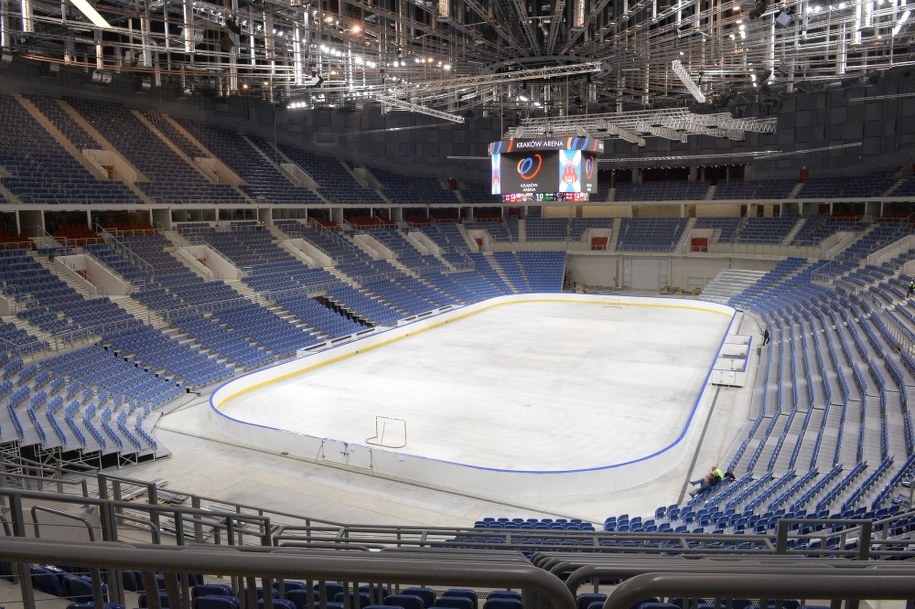 Krakowska hala która już w sobotę zapełni się do ostatniego miejsca /Jacek Bednarczyk /PAP