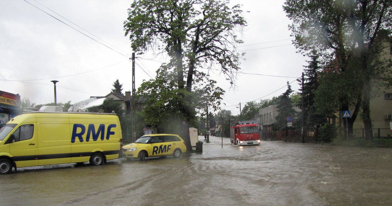 Krakowski Bieżanów pod wodą