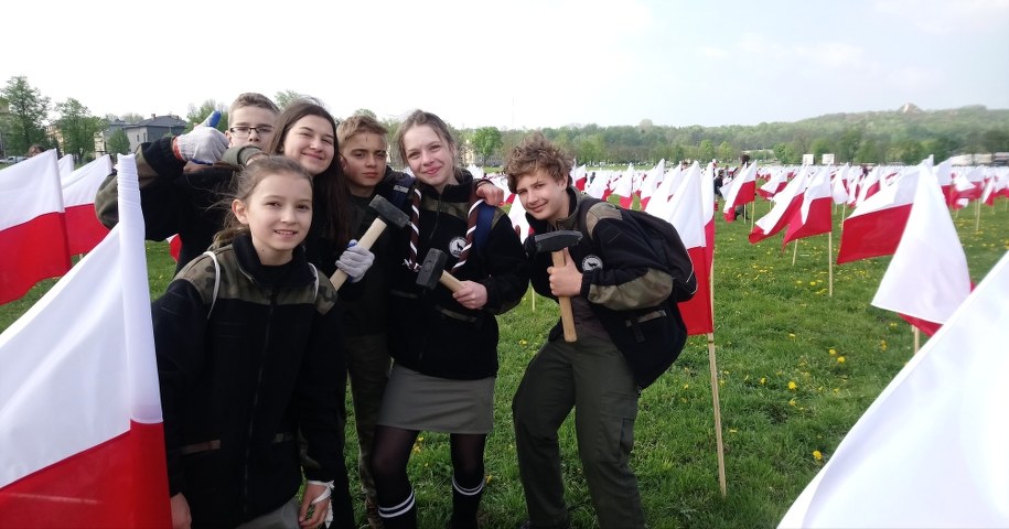 Krakowskim harcerzom dziękujemy za pomoc! /Joanna Kocot /RMF FM