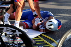 Kraksa podczas Tour de Pologne