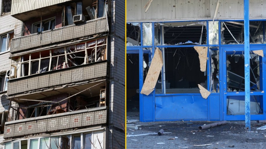 Kramatorsk po rosyjskim ataku /Szef donieckiej administracji wojskowej Wadym Fiłaszkin / Facebook /