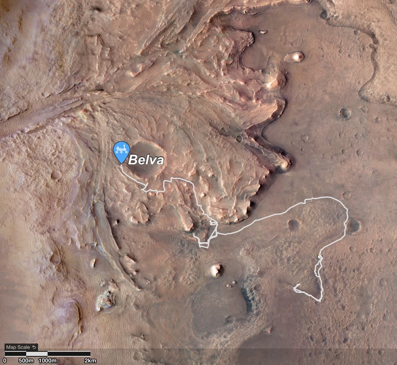 Krater Belva na Marsie /NASA