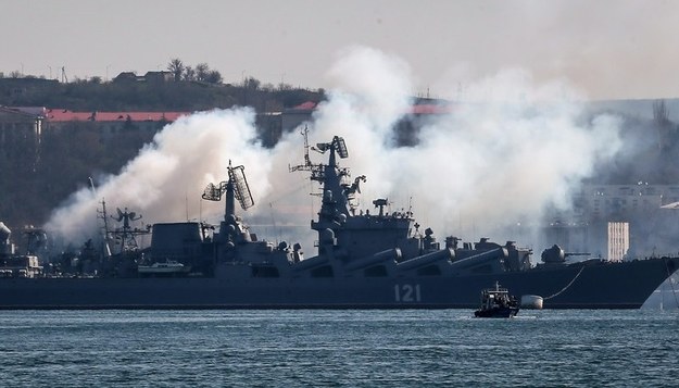 Krążownik "Moskwa" /Sergei Ilnitsky /PAP/EPA
