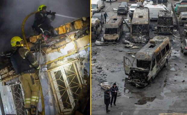 Kreml uderzył w cywilów Iskanderem i ponad setką dronów