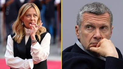 Kremlowski propagandysta obrażał Meloni na wizji. Ambasador wezwany do MSZ