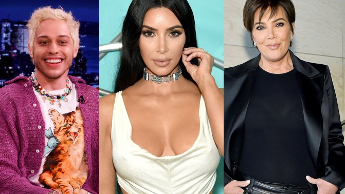 Kris Janner, Kim Kardashian, Pete Davidson /Getty Images