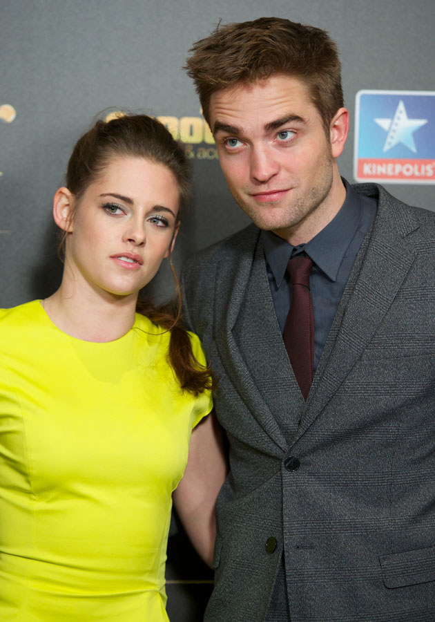 Kristen Stewart i Robert Pattinson na premierze ostatniej części "Zmierzchu" w Madrycie... /Carlos Alvarez /Getty Images