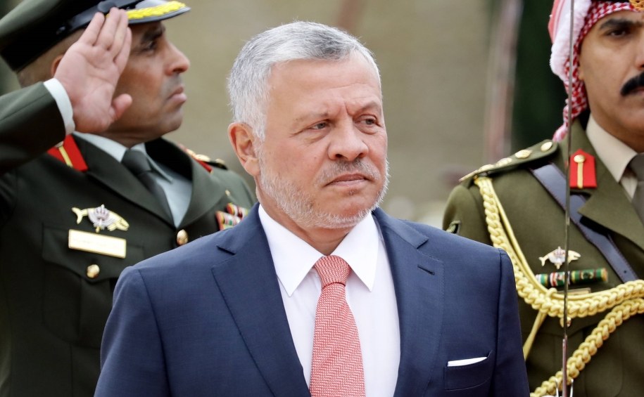 Król Abdullah II /AMEL PAIN /PAP/EPA