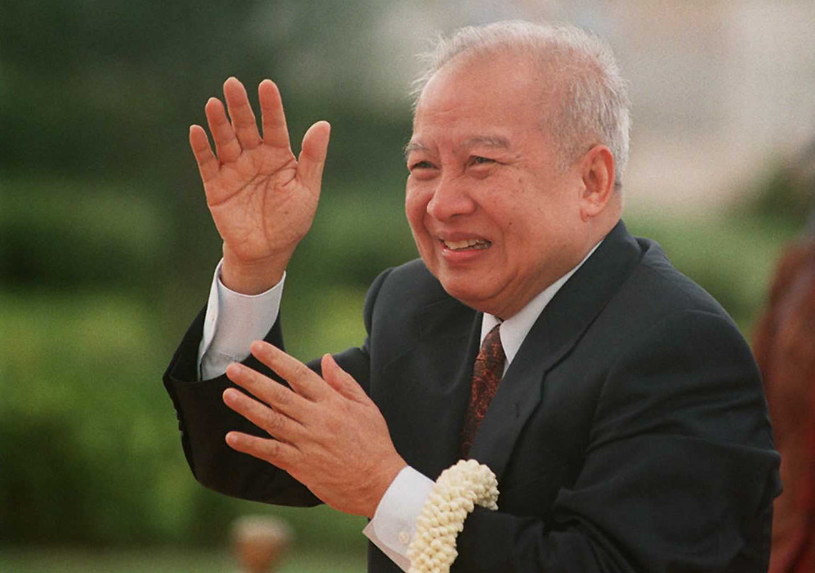 Król Kambodży Norodom Sihanouk (1922-2012) /AFP