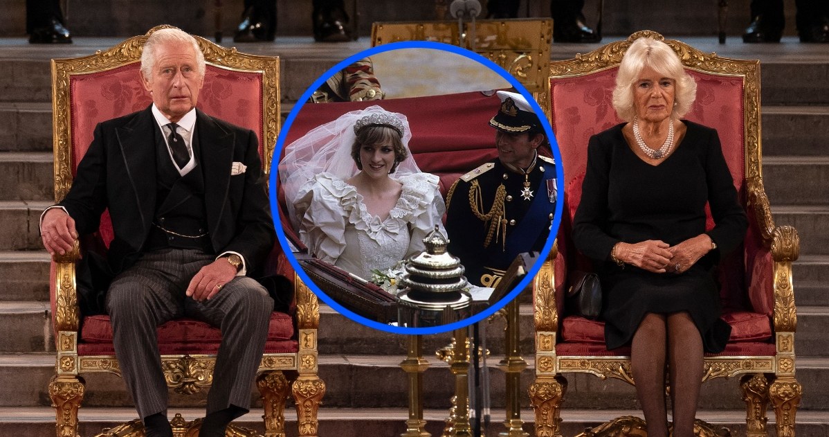 Król Karol, Camilla i księżna Diana /Getty Images