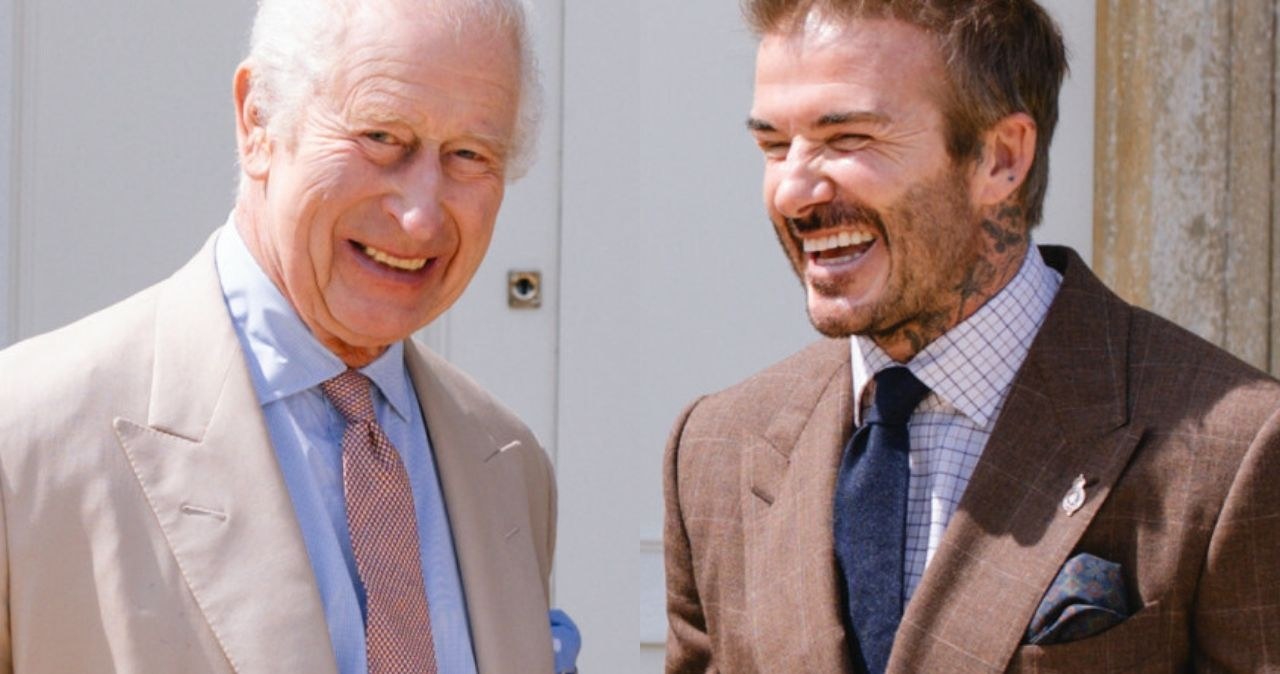 Król Karol III i David Beckham /Cover Images/East News /East News
