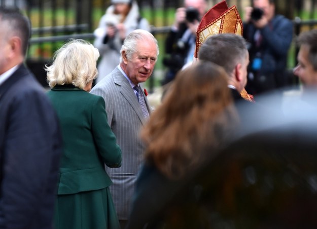 Król Karol III i jego żona Camilla w Yorku /PETER POWELL   /PAP/EPA