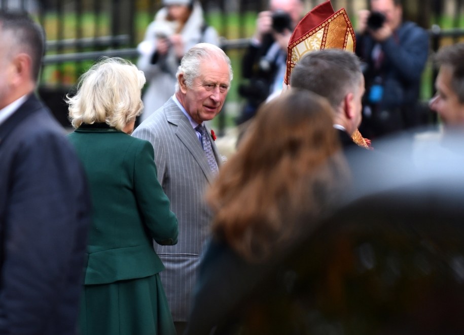 Król Karol III i jego żona Camilla w Yorku /PETER POWELL   /PAP/EPA
