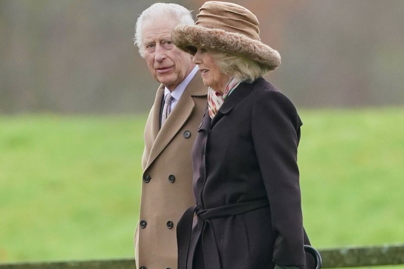 Król Karol III i królowa Camilla pierwszy raz pojawili się publicznie od czasu rozmowy z księciem Harrym /Joe Giddens/Press Association/East News /East News