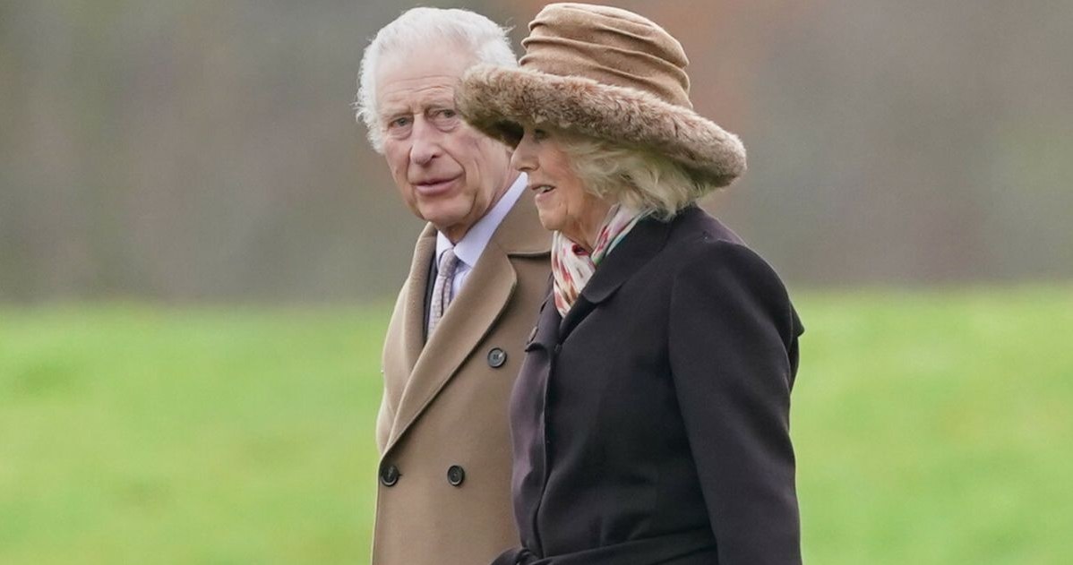Król Karol III i królowa Camilla pierwszy raz pojawili się publicznie od czasu rozmowy z księciem Harrym /Joe Giddens/Press Association/East News /East News