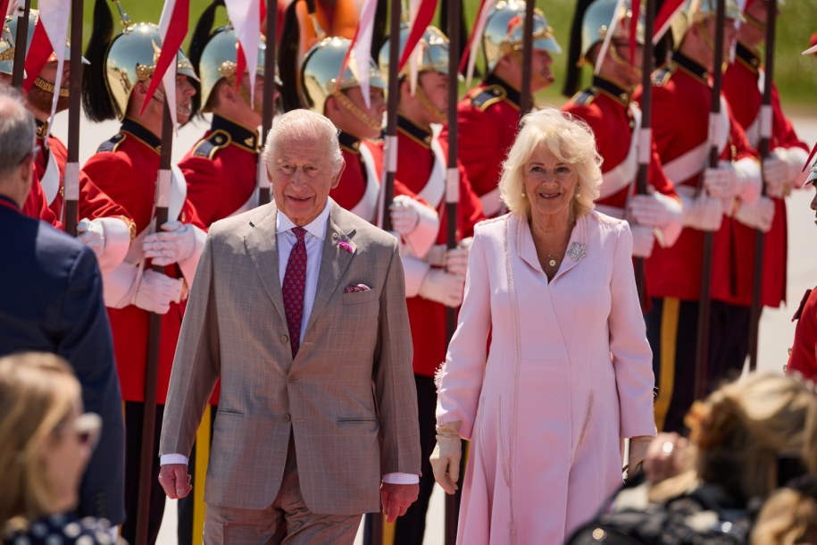 Król Karol III i królowa Kamila /ERIC REID /PAP/EPA