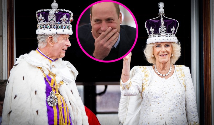 Król Karol III i królowa małżonka Camilla, książę William /Getty Images