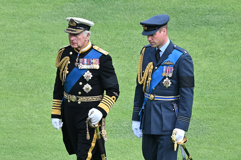 Król Karol III i książę William /Agencja FORUM