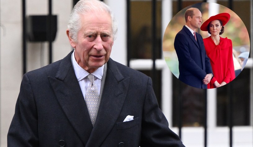 Król Karol III, książę William, księżna Kate /Getty Images
