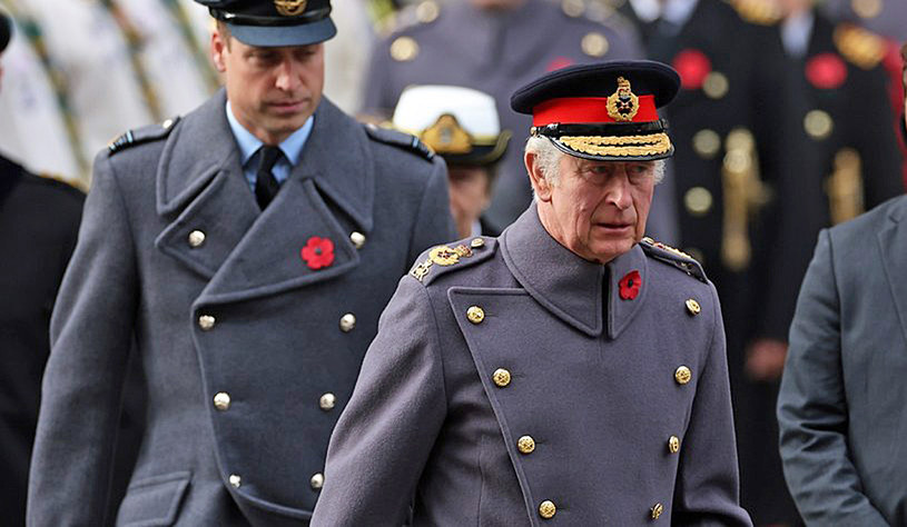 Król Karol III, książę William /Getty Images