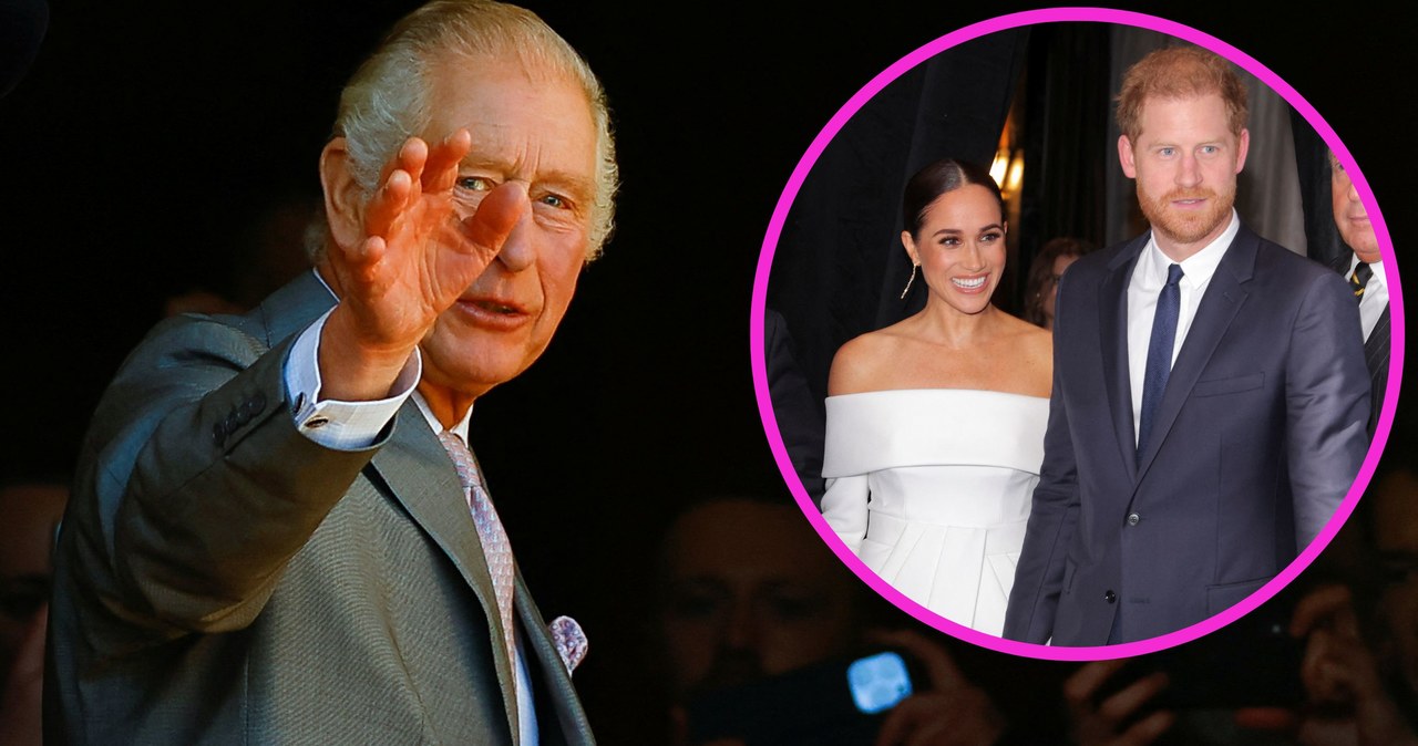 Król Karol III, Meghan Markle, książę Harry /Agencja FORUM