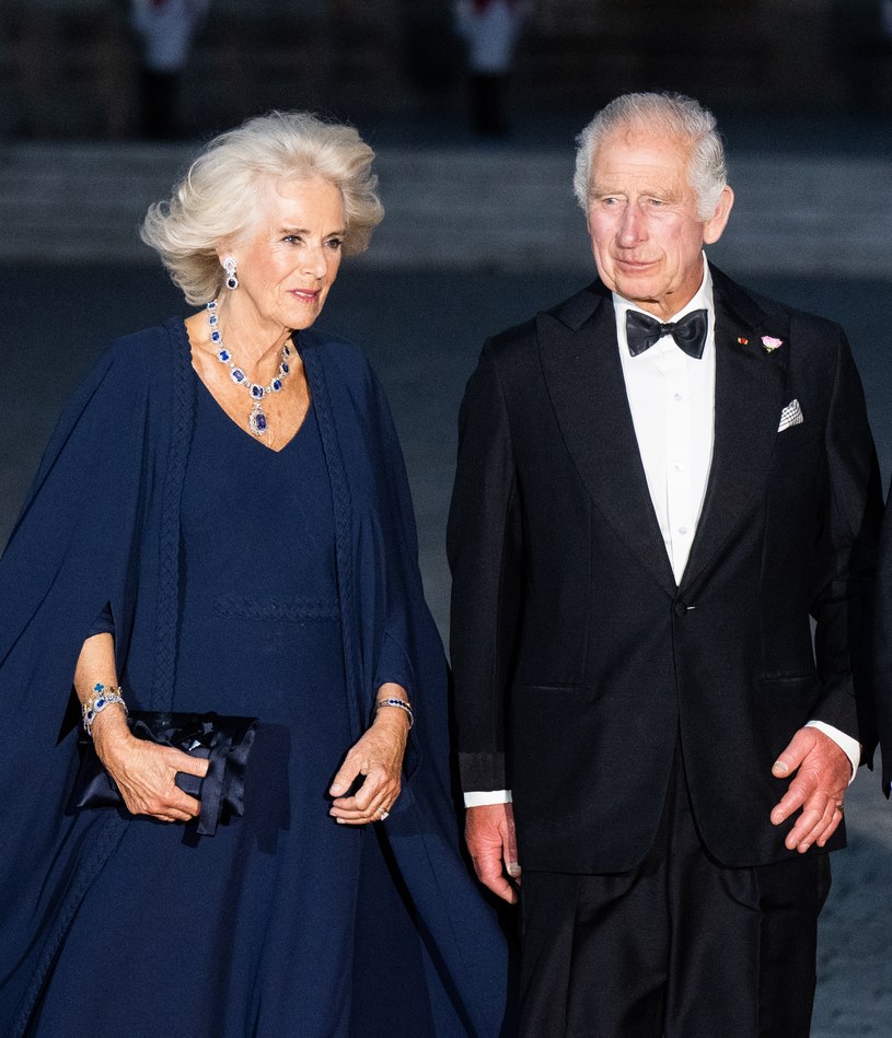 Król Karol III z małżonką Camillą w Paryżu /Getty Images