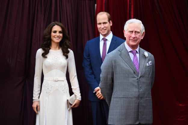 Król Karol, książę William i księżna Kate /PAP/EPA