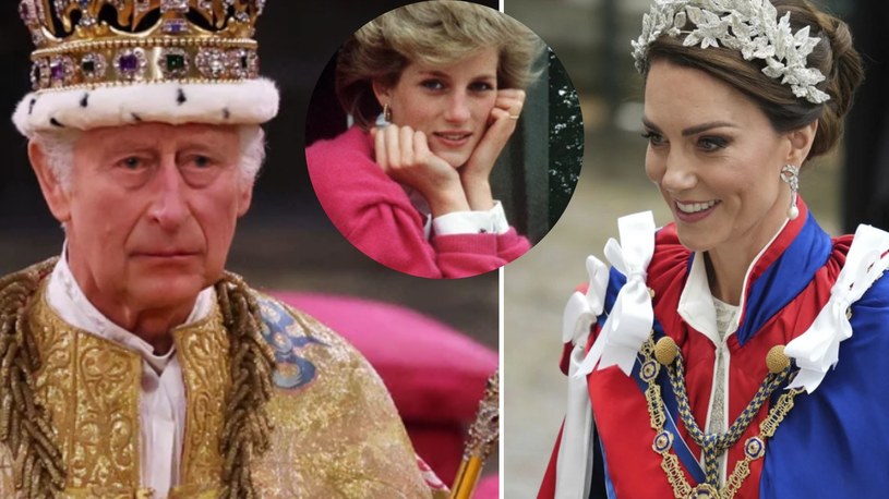 Król Karol, księżna Kate i księżna Diana. /East News/WPA Pool / Pool /Getty Images  /East News