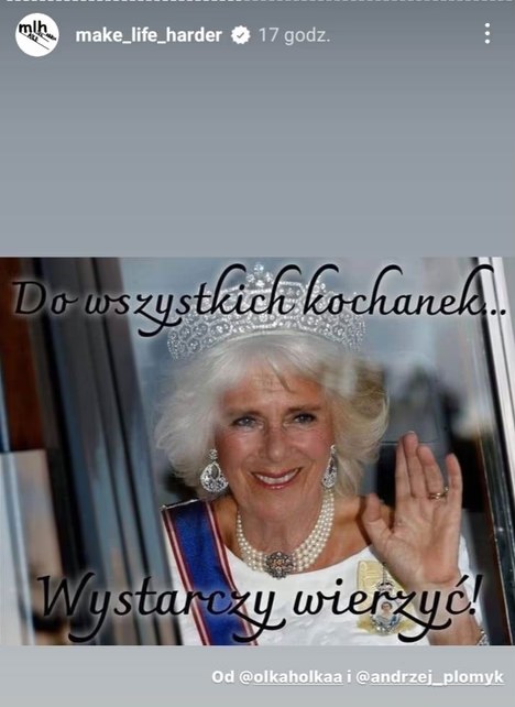 królowa Camilla /Instagram