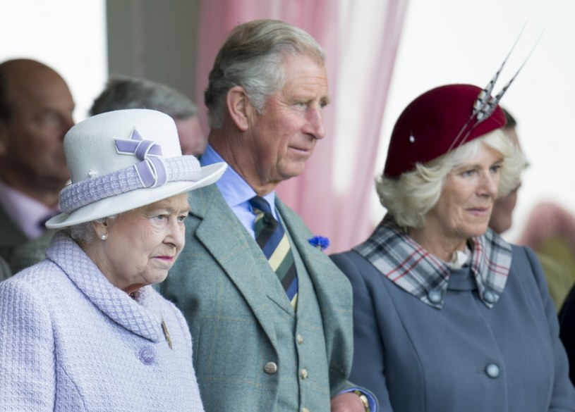 Królowa Elżbieta II, Camilla Parker-Bowles, książę Karol /Getty Images