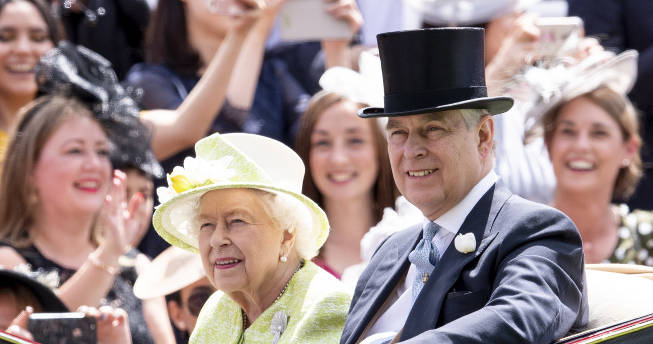 Królowa Elżbieta II i książę Andrzej (2019) /Mark Cuthbert /Getty Images