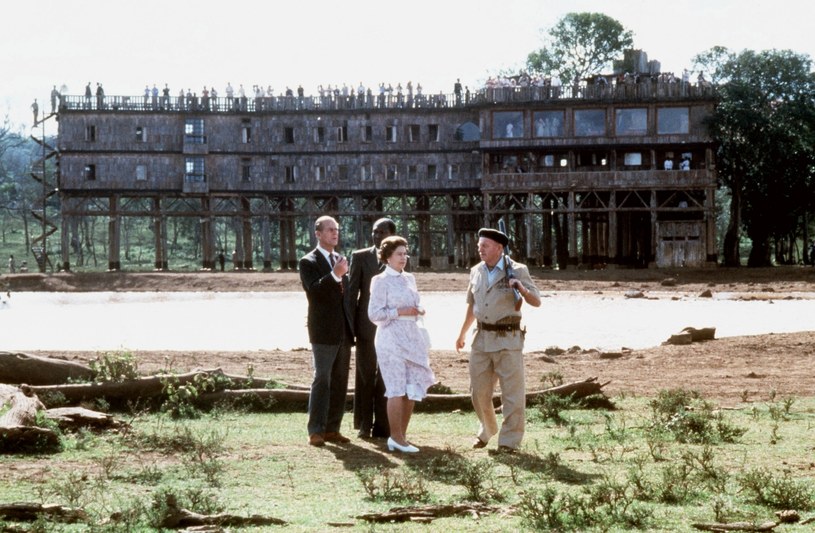 Królowa Elżbieta II i książę Filip ponownie odwiedzili Treetops w 1983 roku /Getty Images