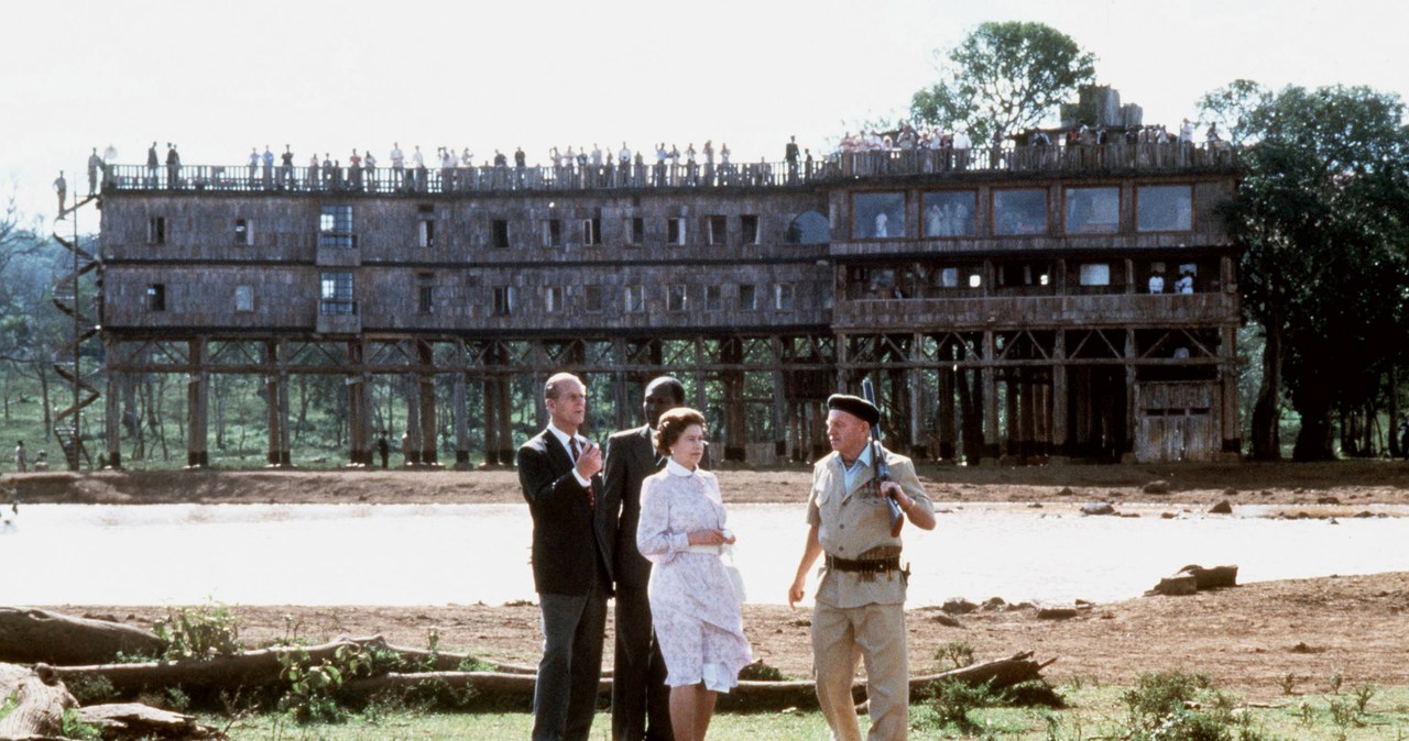 Królowa Elżbieta II i książę Filip ponownie odwiedzili Treetops w 1983 roku /Getty Images