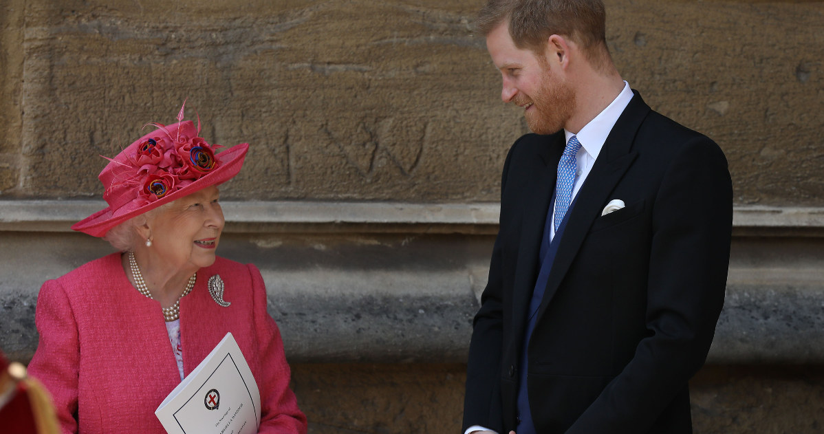 królowa Elżbieta II i książę Harry /Getty Images