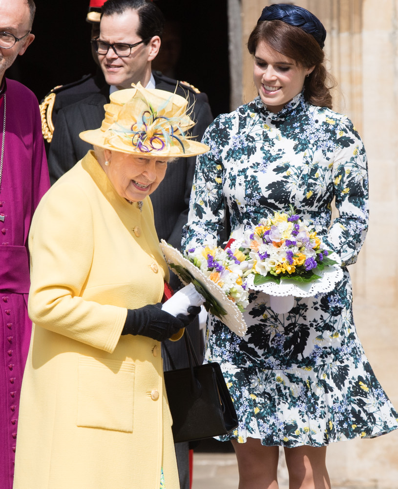 Królowa Elżbieta II i księżniczka Eugenia w 2019 roku / Samir Hussein/Samir Hussein/WireImage /Getty Images