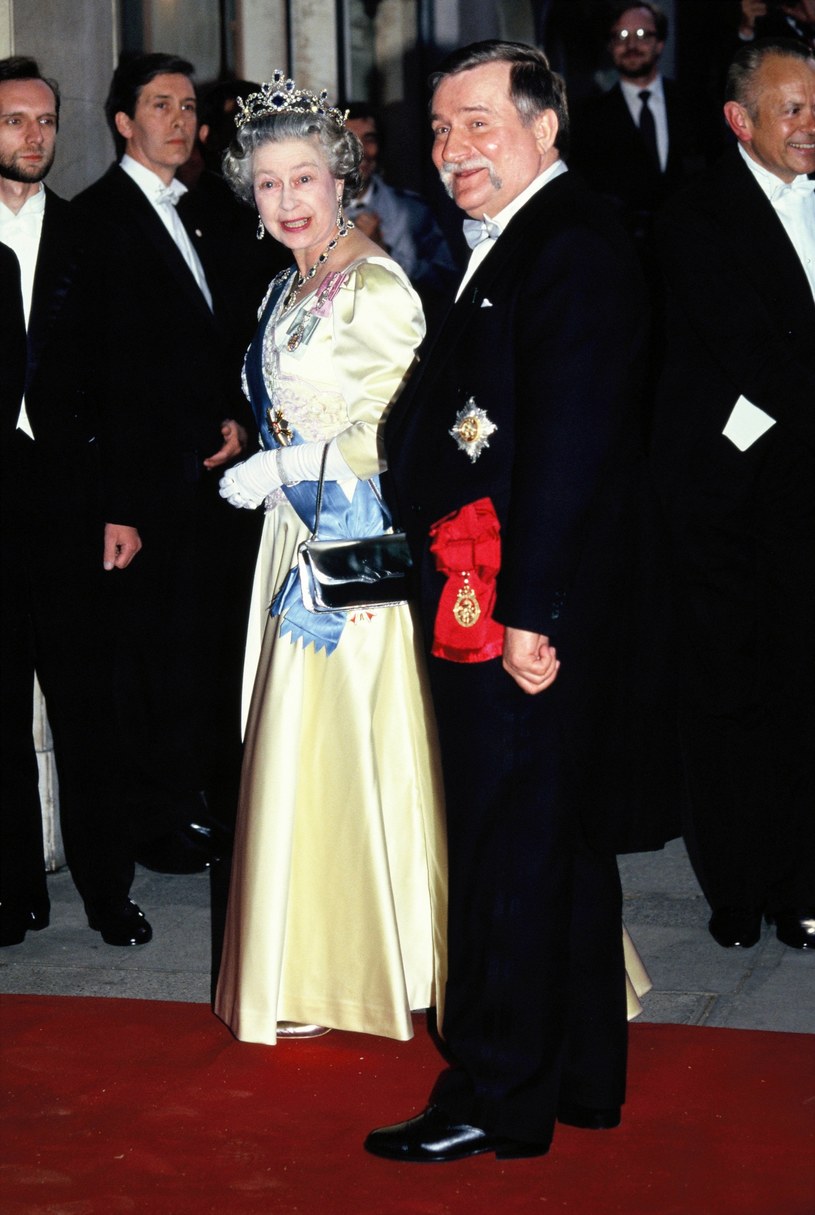 Królowa Elżbieta II i Lech Wałęsa, 1991 rok / Georges De Keerle / Contributor /Getty Images