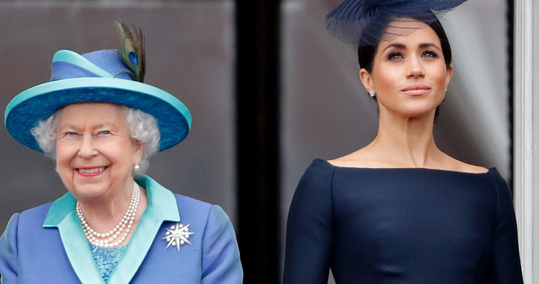 Królowa Elżbieta II i Meghan Markle /Max Mumbly /Getty Images