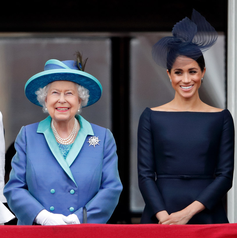 Królowa Elżbieta II i Meghan Markle /Max Mumbly /Getty Images