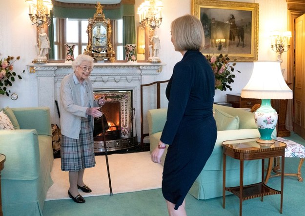 Królowa Elżbieta II i premier Liz Truss / 	Jane Barlow /PAP/PA